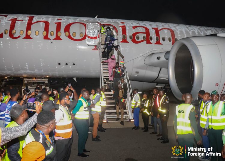 345 Ghanaians Return