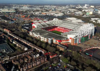 Manchester United Secure Key Land Deal for New 100,000-Seat Stadium 4 Aerial view of Manchester United's current home ground, Old Trafford