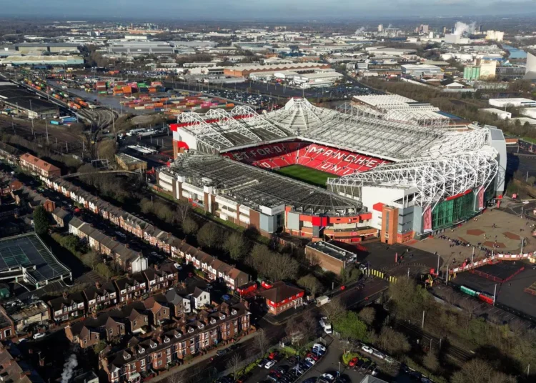 Manchester United Secure Key Land Deal for New 100,000-Seat Stadium 1 Aerial view of Manchester United's current home ground, Old Trafford