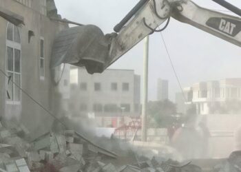 NADMO Signals Immediate Action On Unsafe Buildings In Accra 5 NADMO Demolishing a building
