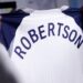 Robertson's name printed at the back of Tottenham Hotspur's home shirt