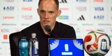England manager, Thomas Tuchel﻿ on media duties at the FIFA World Cup 2026