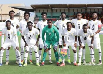 Black Satellites Handed Tough WAFU B U-20 Championship Group Alongside Rivals Nigeria 2 Black Satellites pose for a pre-match photo