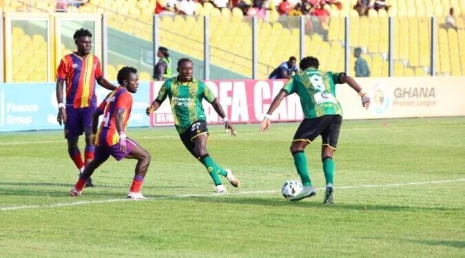 Hearts of Oak vs Asante Kotoko at the Accra Sports Stadium