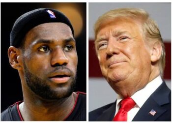 Trump Rates Jordan over LeBron James, Brands James "Racist" 7 A split image of LeBron James (left) and Donald Trump (right)