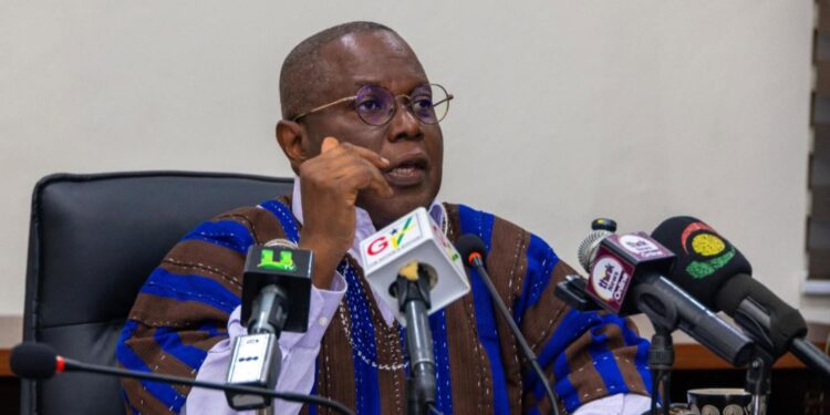 Nii Moi Thompson (right), Chairman, National Development Planning Commission