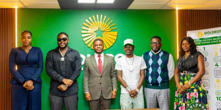 Goldbod Partners Music Tycoons to Advance Gold Value Addition Agenda 1 Ghana Gold Board with Shatta Wale and Medikal