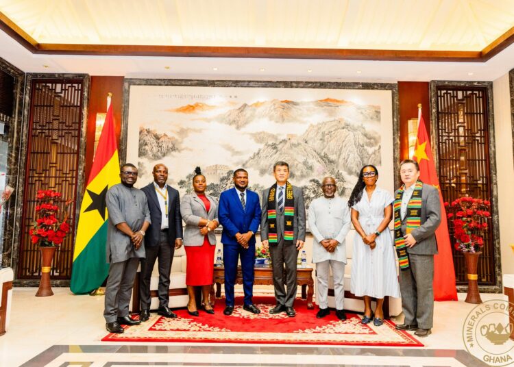 Minerals Commission of Ghana with Ambassador of the People's Republic of China to Ghana