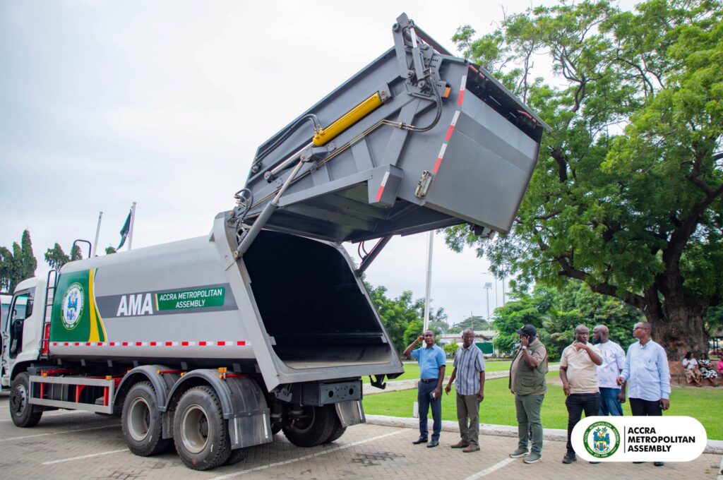 AMA Commissions Two New Refuse Compactor Trucks for Accra 5 AMA outdoors Refuse Compactor trucks