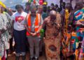 DCE Samuel Owusu Brako breaks ground for the construction of the new market facility, marking the start of a project expected to transform commerce across the Achiase Distric