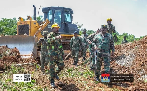 GAF 48 Engineer Regiment working on Accra-Kumasi Expressway 1