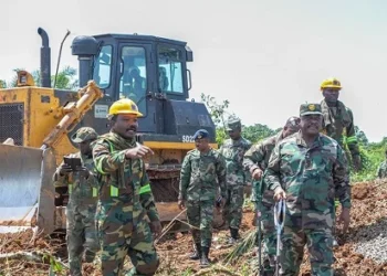 GAF 48 Engineer Regiment working on Accra-Kumasi Expressway 1