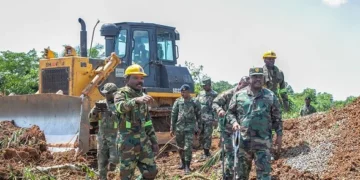 GAF 48 Engineer Regiment working on Accra-Kumasi Expressway 1