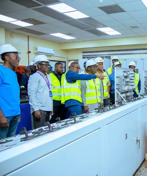 Energy Minister John Abdulai Jinapor at the GRIDCO Power transmission station