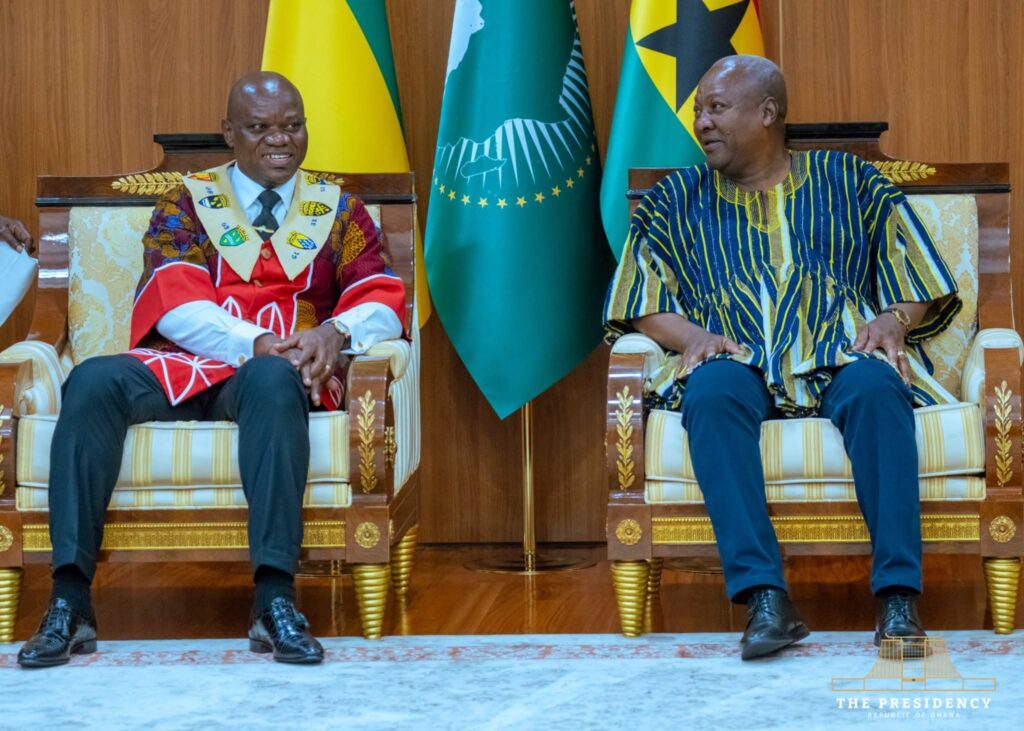 Mahama, Oligui Nguema Push Trade, Mining and Security Partnership 3 Ghana’s President John Mahama and Gabon’s President Brice Clotaire Oligui Nguema engage in bilateral discussions on trade, investment, mining and security cooperation during the Gabonese leader’s state visit.