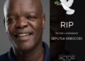 Poster announcing his death
