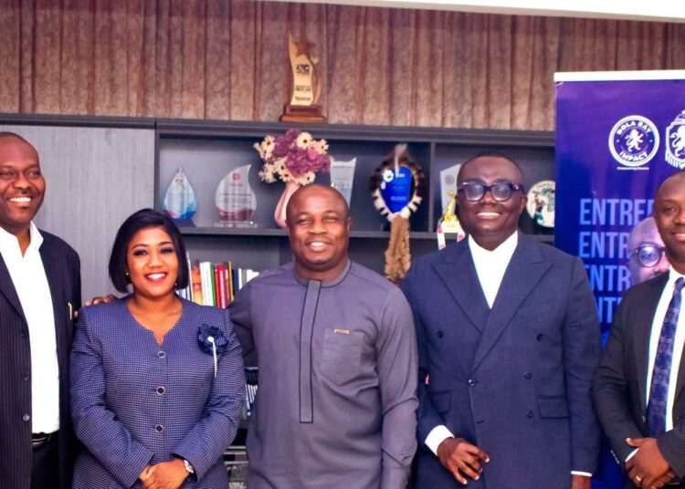 UPSA, Partners BR Institute to Boost Entrepreneurship, Innovation and Industry skills 1 Vice-Chancellor, Professor John Kwaku Mensah Mawutor, Bola Ray and other officials
