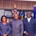 Vice-Chancellor, Professor John Kwaku Mensah Mawutor, Bola Ray and other officials