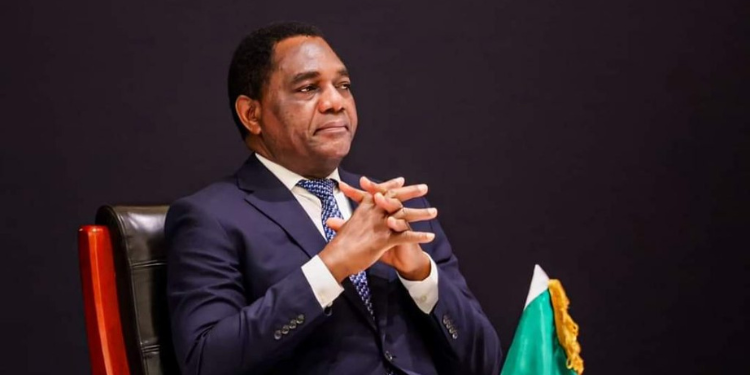 Hichilema Seeks Second Term as Zambia Election Race Tightens 1 President Hakainde Hichilema
