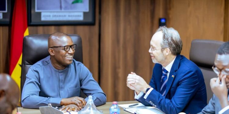 Ghana, UK Deepen Energy Partnership to Accelerate Green Transition 1 Minister for Energy and Green Transition, Dr. John Abdulai Jinapor, welcomes British High Commissioner to Ghana, H.E. Christian Rogg, and his delegation during discussions on strengthening Ghana UK cooperation in the energy sector.