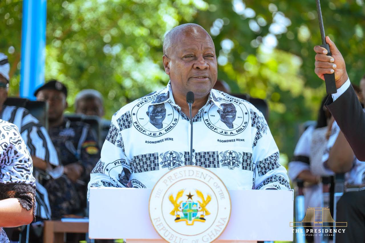 Mahama Pledges to Walk in Mills’ Footsteps at Memorial Service
