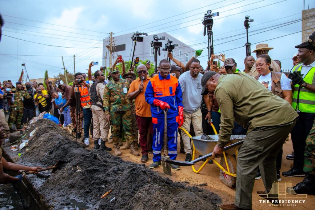 Mahama Vows Sustained National Drain Cleanup After Floods 3 Mahama @National Cleanup Exercise 3