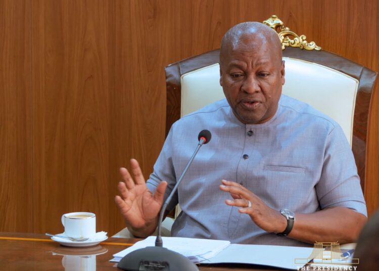 Mahama Shakes Up National Security Secretariat with New Appointments 1 President John Dramani Mahama chairs a National Security Meeting in Accra to review the government's response to recent flooding across Ghana's southern coastal region and outline further mitigation measures.