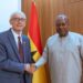 Mahama Meets Wisconsin Governor to Strengthen Trade Partnerships 11 President John Dramani Mahama welcomes Wisconsin Governor Tony Evers to the Presidency, Jubilee House, during a trade mission focused on expanding economic cooperation between Ghana and Wisconsin.