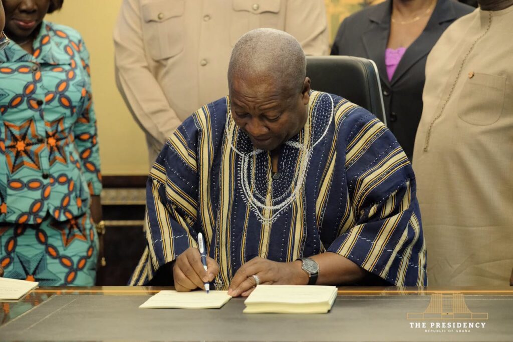 Mahama Signs GIPA Act into Law