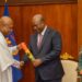 Mahama Praises Ablakwa as One of His Hardest Working Ministers 17 President John Dramani Mahama receiving the roadmap from the Next Step Conference from Minister for Foreign Affairs, Samuel Okudzeto Ablakwa