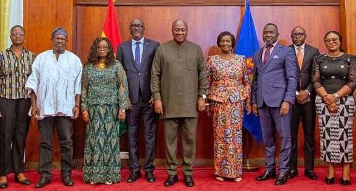 President Mahama Sets Up Constitutional Review Committee 1 President Mahama in a picture members of the Constitutional Review Committee