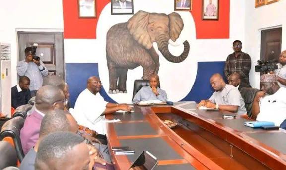 NPP Rejects Wontumi's Conviction, Calls Judgment Travesty of Justice 4 NPP Leadership at a crucial meeting