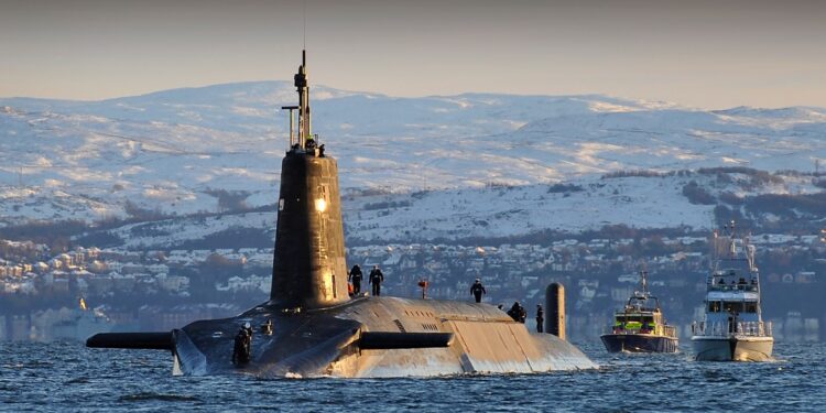 Burnham Targets Defence and Jobs With £8.4bn Nuclear Submarine Investment 1 Royal Navy Vanguard-class ballistic missile submarine