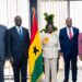 Vice President Professor Jane Naana Opoku Agyemang meets officials of the Ministry of Finance during a working visit focused on economic reforms and policy coordination.