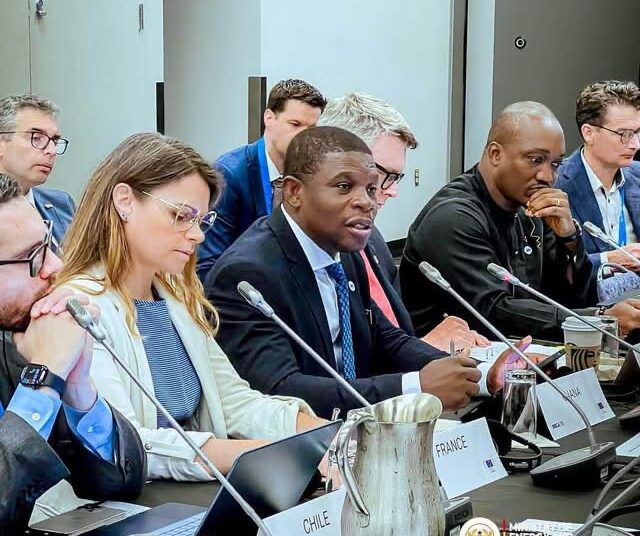 Ghana Reaffirms ‘Balanced’ Energy Transition at Global Ministerial Dialogue 1 Deputy Minister for Energy and Green Transition, Richard Gyan-Mensah, speaking at BOGA