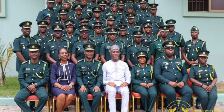 Interior Minister Calls for Stronger Command Synergy to Tackle Border Security Threats 1 Interior Minister, Hon. Muntaka Mohammed-Mubarak and Regional and Sector Commanders