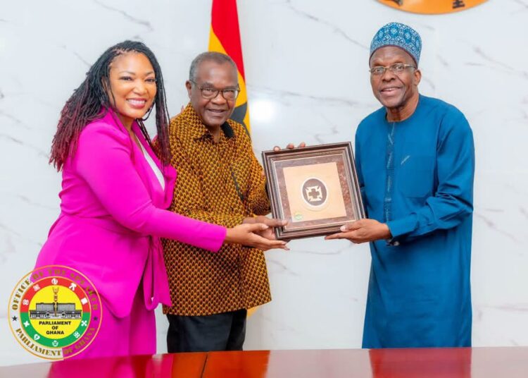 Rt. Hon. Alban Sumana Kingsford Bagbin, and Chief Executive Officer, Chauncia Wilis-Johnson