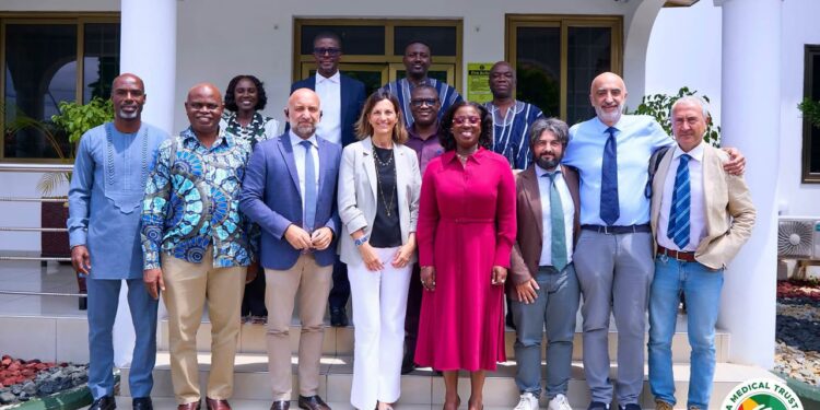 GMTF Partners with Italian Cardiac Centre to Strengthen Ghana's Heart Care 1 Ghana Medical Trust Fund , and Cardiologico Monzino IRCCS, and Delegates