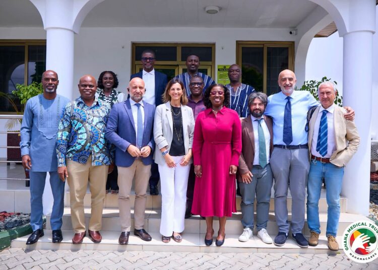 GMTF Partners with Italian Cardiac Centre to Strengthen Ghana's Heart Care 1 Ghana Medical Trust Fund , and Cardiologico Monzino IRCCS, and Delegates