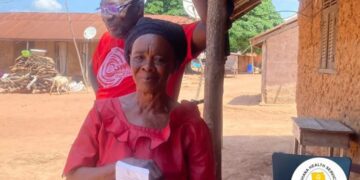 Madam Rose Nyamekye, a community health volunteer in Sene West District, Bone Region