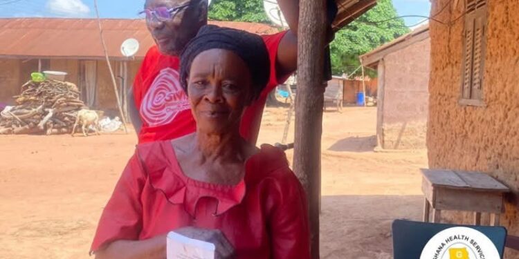 GHS Honours Mama Rose for 30 Years of Community Health Service 1 Madam Rose Nyamekye, a community health volunteer in Sene West District, Bone Region
