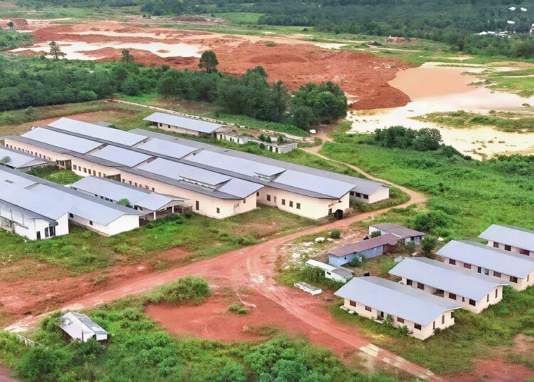 Aerial View of the Adansi Asokwa health project