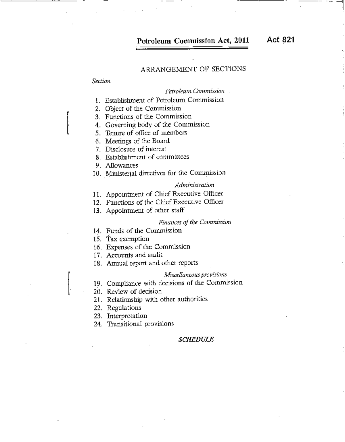 Finance Minister Announces Major Upstream Petroleum Reforms 2 Petroleum act 2011