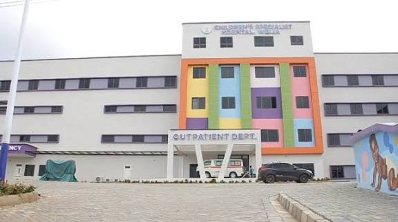 Contractor for Weija Children's Hospital Picked Up by EOCO 1 Image of Completed building of Weija Children Hospital