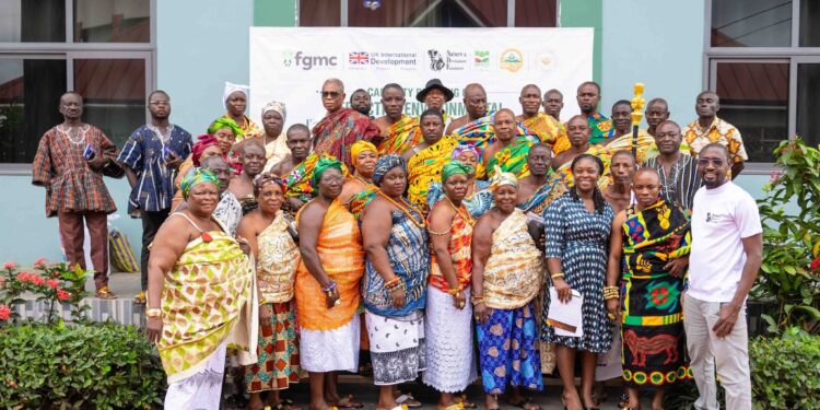 NDF Initiatives Strengthen Community Rights in Ghana’s Mining Governance 1 Nature and Development Foundation (NDF) with traditional authorities and local stakeholders