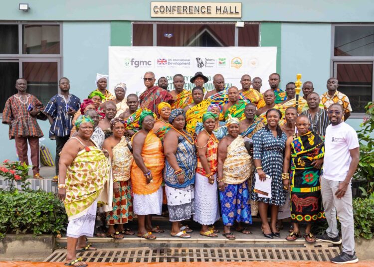 NDF Initiatives Strengthen Community Rights in Ghana’s Mining Governance 1 Nature and Development Foundation (NDF) with traditional authorities and local stakeholders