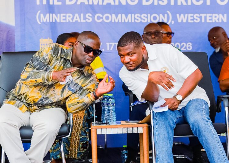 Pressure Mounts on Minerals, Lands Commissions over Reporting Failure 1 Minister for Lands and Natural Resources, Hon. Emmanuel Armah-Kofi Buah with Minerals Commission CEO, Hon. Isaac Tandoh