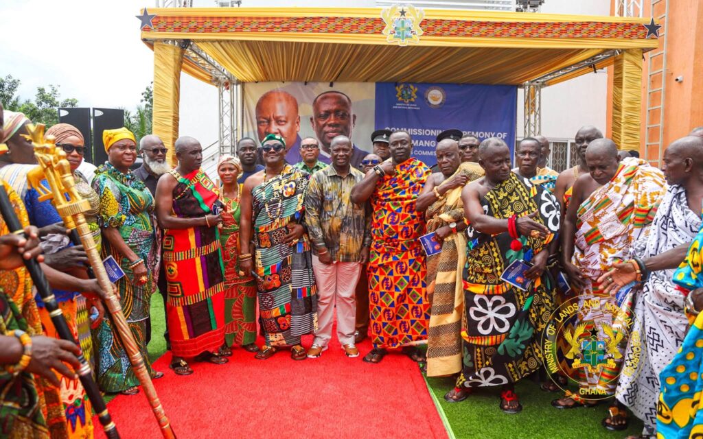 Gov’t Opens Minerals Commission Office in Damang to Enhance Mining compliance 2 Lands Minister with Traditional Leaders