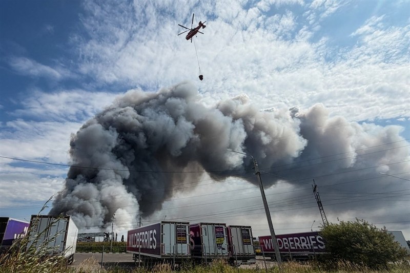 A heavy aerial drone attack on Wildberries