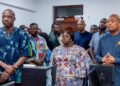 Ablakwa Announces Passport Staff Bonus as GSS Data Shows Lower Bribery 9 Foreign Affairs Minister Samuel Okudzeto Ablakwa addresses management and staff during his working visit to the Passport Head Office in Accra. Photo: Ministry of Foreign Affairs